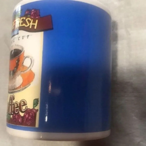 Everfresh Steel Cut Coffee Mug Cup B.I. Inc. Floral Design - Picture 6 of 8